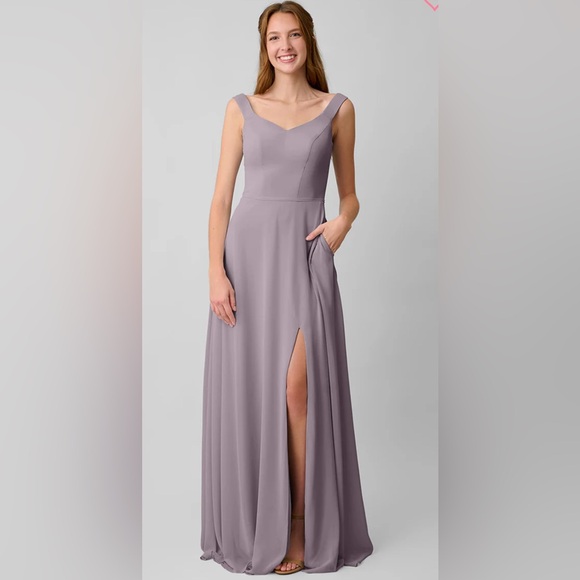 Kennedy Blue Haley Platinum Bridesmaid Dress size S - Picture 1 of 11